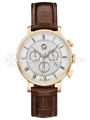 MERCEDES BENZ Мужские наручные часы Mercedes-Benz Men’s Chronograph Watch, Classic Retro Gold
