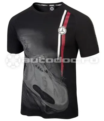 MERCEDES BENZ Мужская футболка Mercedes Mens T-Shirt, Classic Retro, Black