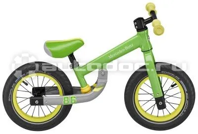 MERCEDES BENZ Детский беговел Balance Bike, Green