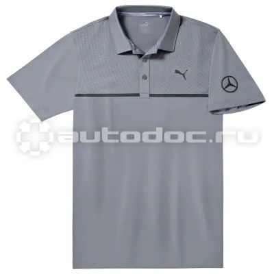 MERCEDES BENZ Мужская рубашка-поло Mercedes Mens Golf Polo Shirt, Grey