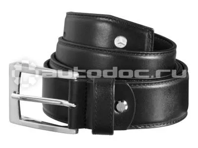 MERCEDES BENZ Мужской кожаный ремень Men’s Belt, Business, Black, Calfskin