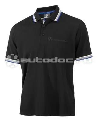 MERCEDES BENZ Мужская рубашка-поло -Benz Mens Poloshirt Logo-Stick, Black