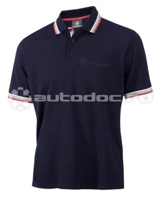 MERCEDES BENZ Мужская рубашка-поло Mercedes-Benz Mens Poloshirt Logo-Stick, Navy