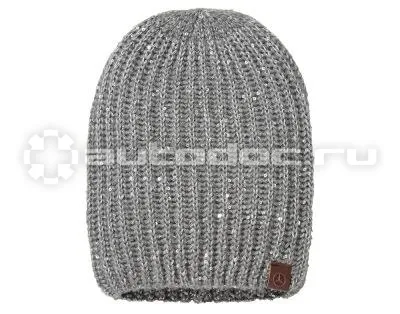 MERCEDES BENZ Женская вязаная шапка Womens knitted hat, Grey