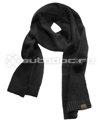 MERCEDES BENZ Мужской вязаный шарф Mens Knitted Scarf Black