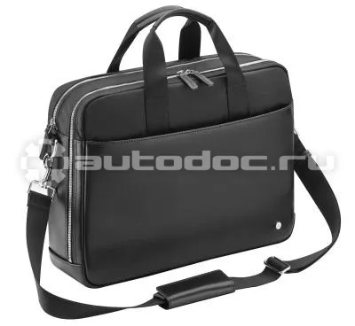 MERCEDES BENZ Мужская деловая сумка Mens Business Bag Black, Leather  |  Nylon