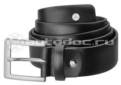 MERCEDES BENZ Мужской кожаный ремень Men’s Belt, Business, Black, Calfskin