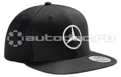 MERCEDES BENZ Мужская бейсболка Mens Flat Brim Cap, Black