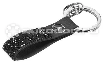 MERCEDES BENZ Брелок Key Ring, Milano, Black, Swarovski