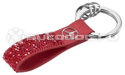 MERCEDES BENZ Брелок Key Ring, Milano, Red, Swarovski