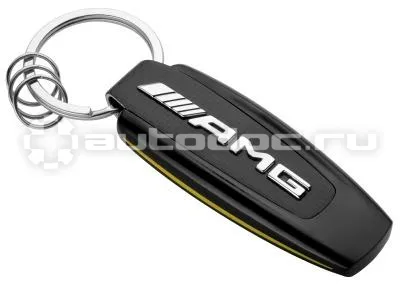 MERCEDES BENZ Брелок Key Ring, AMG GT, Black | Silver | Yellow