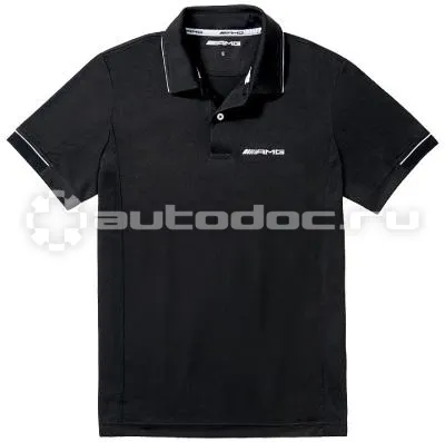 MERCEDES BENZ Мужская рубашка-поло Poloshirt Herren, Function AMG Black