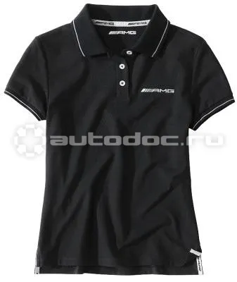 MERCEDES BENZ Женское поло Womens Polo Shirt AMG Black