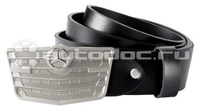 MERCEDES BENZ Кожаный ремень Belt, Trucks, Black | Silver-coloured