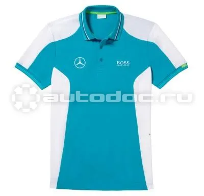 MERCEDES BENZ Мужская футболка поло -Benz Mens Polo Shirt, Hugo Boss, Turquoise