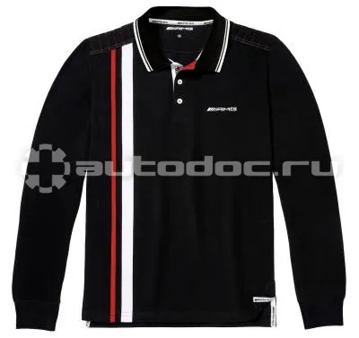MERCEDES BENZ Мужская рубашка-поло AMG Mens Polo Shirt, black | white