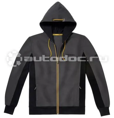 MERCEDES BENZ Мужская толстовка AMG Mens Sweat Jacket, Selenite Grey  |  Yellow