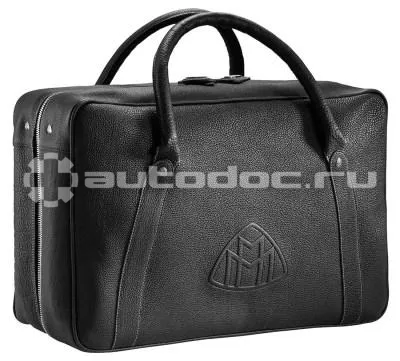 MERCEDES BENZ Кожаная дорожная сумка Maybach Travel Leather Bag, Unisex, Black