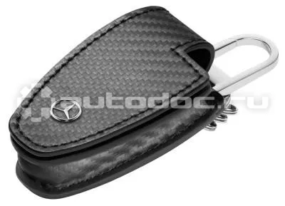MERCEDES BENZ Кожаный футляр для ключей Key Wallet, Carbon Leather, Black