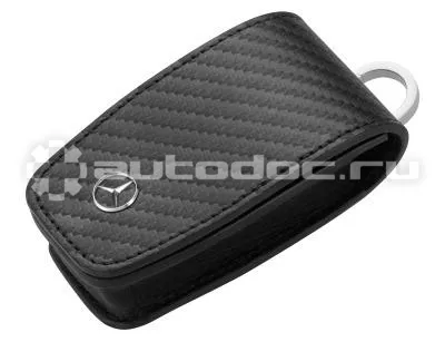 MERCEDES BENZ Кожаный футляр для ключей Key Wallet, Gen. 6, Carbon Look
