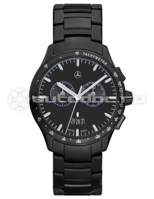 MERCEDES BENZ Мужские наручные часы-хронограф Men’s Chronograph Watch, Mercedes-Benz, Black Edition