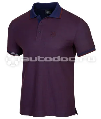 MERCEDES BENZ Мужская рубашка-поло Mercedes Mens Polo Shirt, Dark Red
