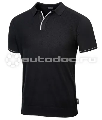 MERCEDES BENZ Мужская рубашка-поло Mercedes-AMG Mens Polo Pullover, Black