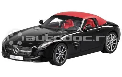 MERCEDES BENZ Модель Mercedes-Benz SLS AMG Roadster, Black, Scale 1:12
