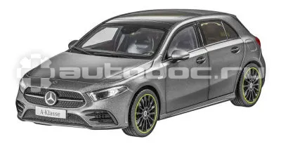 MERCEDES BENZ Модель Mercedes A-Class (W177), Scale 1:18, Designo Mountain Grey Magno