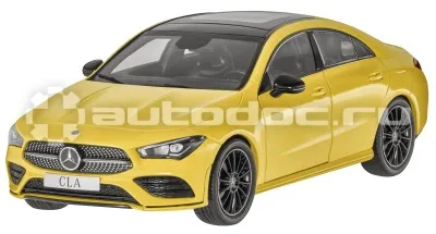 MERCEDES BENZ Масштабная модель Mercedes-Benz CLA Coupe, AMG Line, C118, Scale 1:18, Yellow
