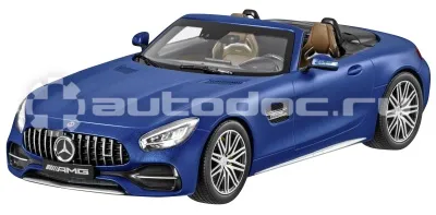 MERCEDES BENZ Модель Mercedes-AMG GT C Roadster (R190), Scale 1:18, Designo Magno Brilliant Blue
