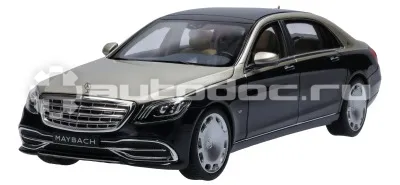 MERCEDES BENZ Масштабная модель Mercedes-Maybach S 650, aragonite silver  |  anthracite blue, 1:18 Scale