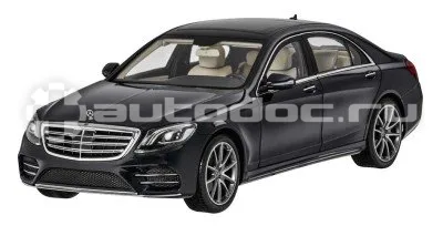 MERCEDES BENZ Модель Mercedes-Benz S-Class (V222), Scale 1:18, Obsidian Black
