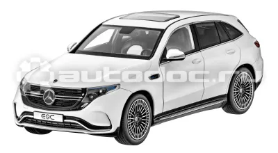MERCEDES BENZ Модель Mercedes-Benz EQC 400 4MATIC, AMG Line, Diamond White Bright, Scale 1:18