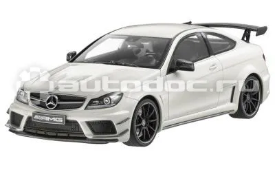 MERCEDES BENZ Модель Mercedes-Benz C63 AMG Coupe Black Series C204, White Pearl, Scale 1:18