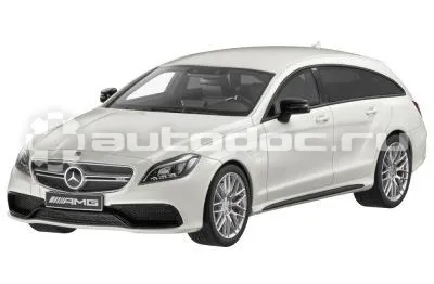 MERCEDES BENZ Модель Mercedes-Benz CLS 63 AMG, Shooting Brake, Diamond White, 1:18 Scale