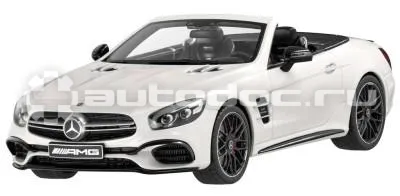 MERCEDES BENZ Модель Mercedes-AMG SL 63, Designo Diamond White Bright, 1:18 Scale