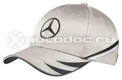 MERCEDES BENZ Бейсболка DTM Men’s Cap, Silver  |  Black