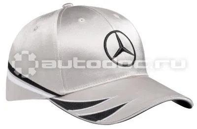 MERCEDES BENZ Бейсболка DTM Men’s Cap, Silver  |  Black