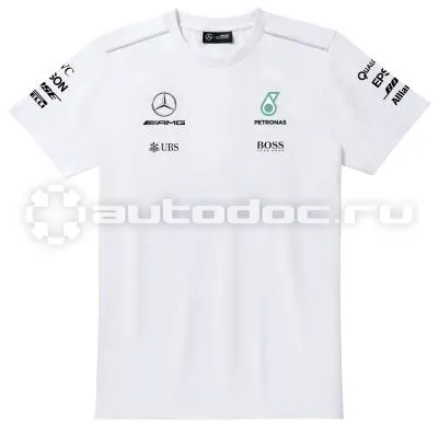 MERCEDES BENZ Мужская футболка AMG Petronas Mens T-shirt, Driver, White
