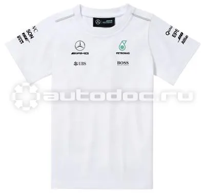 MERCEDES BENZ Детская футболка Childrens T-shirt, F1 Driver, White 2017
