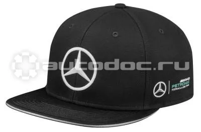 MERCEDES BENZ Бейсболка F1 Cap Lewis Hamilton, Flat Brim, Black, Edition 2017