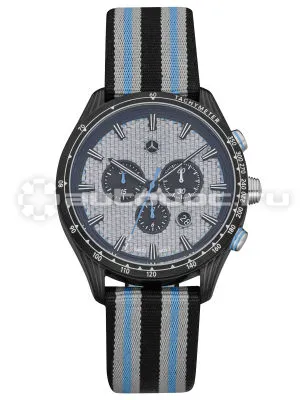 MERCEDES BENZ Мужские наручные часы Mercedes-Benz Men’s Chronograph Watch, Motorsport, Silver | Blue | Black