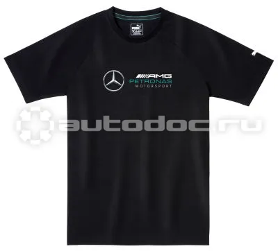 MERCEDES BENZ Мужская футболка Mercedes AMG Petronas Motorsport Logo T-Shirt, Mens, Black
