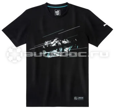 MERCEDES BENZ Мужская футболка Mercedes AMG Petronas Motorsport T-Shirt, Mens, Black