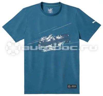 MERCEDES BENZ Мужская футболка Mercedes AMG Petronas Motorsport T-Shirt, Mens, Blue