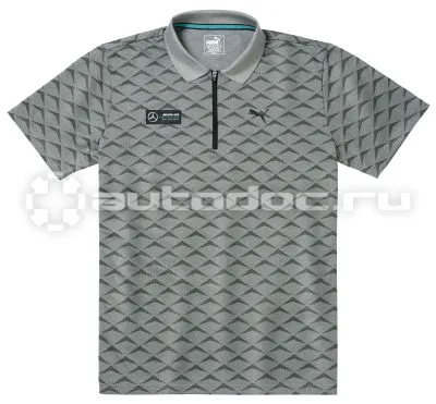 MERCEDES BENZ Мужская рубашка-поло Mercedes AMG Petronas Motorsport, Mens Polo Shirt, Grey