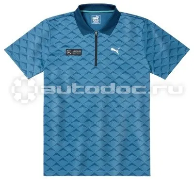 MERCEDES BENZ Мужская рубашка-поло Mercedes AMG Petronas Motorsport, Mens Polo Shirt, Blue