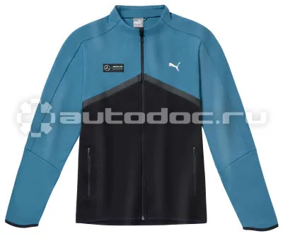 MERCEDES BENZ Мужская толстовка Mercedes AMG Petronas F1 Mens Sweat Jacket, Blue | Black