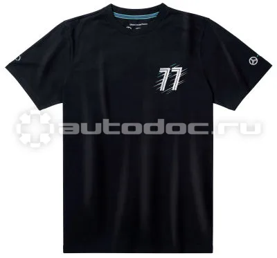 MERCEDES BENZ Мужская футболка Mercedes F1 Mens T-Shirt, Valtteri Bottas, Black